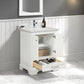 Copenhagen 24" Freestanding Bathroom Vanity With Countertop & Undermount Sink - Matte White