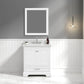 Copenhagen 30" Freestanding Bathroom Vanity With Countertop, Undermount Sink & Mirror - Matte White