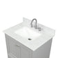 Copenhagen 30" Freestanding Bathroom Vanity With Countertop & Undermount Sink - Metal Grey