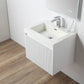 Positano 24" Floating Bathroom Vanity with Acrylic Sink - Matte White