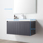 Positano 36" Floating Bathroom Vanity with Acrylic Sink - Night Blue