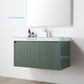 Positano 36" Floating Bathroom Vanity with Acrylic Sink - Aventurine Green