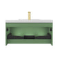 Positano 36" Floating Bathroom Vanity with Acrylic Sink - Aventurine Green