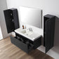 Positano 48" Floating Bathroom Vanity with Single Acrylic Sink & 2 Side Cabinets -  Night Blue