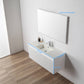 Positano 48" Floating Bathroom Vanity with Single Acrylic Sink - Matte White