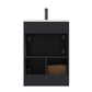 Hannover 24" Freestanding Bathroom Vanity with Ceramic Sink - Charcoal