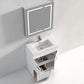 Hannover 30" Freestanding Bathroom Vanity with Acrylic Sink - Matte White