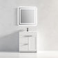 Hannover 30" Freestanding Bathroom Vanity with Ceramic Sink - Matte White