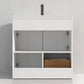 Hannover 36" Freestanding Bathroom Vanity with Acrylic Sink - Matte White