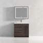 Hannover 36" Freestanding Bathroom Vanity with Acrylic Sink - Cali Walnut