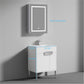 Bari 24" Freestanding Bathroom Vanity with Sink - Matte White