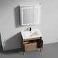 Turin 30" Freestanding Bathroom Vanity with Acrylic Sink - Classic Oak