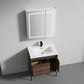 Turin 30" Freestanding Bathroom Vanity with Acrylic Sink - Cali Walnut
