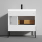 Turin 36" Freestanding Bathroom Vanity with Acrylic Sink - Matte White