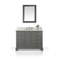Audrey 48 in. Bath Vanity Set in Sapphire Gray with 28 in. Mirror
