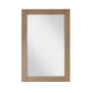 Ivy 24" Rectangular Bathroom Wood Framed Wall Mirror in Brown Pine