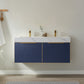 Alicante 48M" Vanity in Classic Blue with White Sintered Stone Countertop and undermount sink Without Mirror