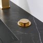 Segovia 36" Single Sink Bath Vanity in Suleiman Oak with Black Centered Stone Top