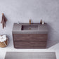 Huesca 48" Single Sink Bath Vanity in North Carolina Oak with Grey Composite Integral Square Sink Top