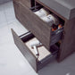 Huesca 48" Single Sink Bath Vanity in North Carolina Oak with Grey Composite Integral Square Sink Top