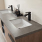 Carcastillo 72" Double Sink Bath Vanity in North American Oak with Grey Sintered Stone Top