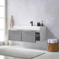 Vegadeo 48" Single Sink Bath Vanity in Grey with White One-Piece Composite Stone Sink Top