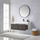 Vegadeo 48" Single Sink Bath Vanity in Suleiman Oak with White One-Piece Composite Stone Sink Top and Mirror