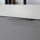 Vegadeo 72" Double Sink Bath Vanity in Grey with White One-Piece Composite Stone Sink Top