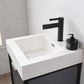 Marcilla 18" Single Sink Bath Vanity in Grey with One-Piece Composite Stone Sink Top