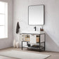 Marcilla 36" Single Sink Bath Vanity in White with One-Piece Composite Stone Sink Top and Mirror