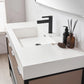 Marcilla 48" Single Sink Bath Vanity in Almond Coffee with One-Piece Composite Stone Sink Top and Mirror