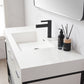 Marcilla 48" Single Sink Bath Vanity in White with One-Piece Composite Stone Sink Top and Mirror