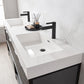 Marcilla 72" Double Sink Bath Vanity in Grey with One-Piece Composite Stone Sink Top