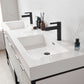 Marcilla 72" Double Sink Bath Vanity in White with One-Piece Composite Stone Sink Top