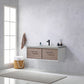 Caparroso 48" Single Sink Bath Vanity in Light Walnut with Grey Sintered Stone Top