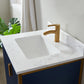 Granada 24" Vanity in Royal Blue with White Composite Grain Stone Countertop Without Mirror