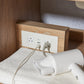 Alistair 60" Single Sink Bath Vanity in North American Oak with White Grain Stone Countertop