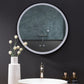 CIRQUE 30 in. Round LED Black Framed Mirror with Defogger and Dimmer