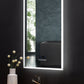 IMMERSION 24 in. x 40 in. LED Frameless Mirror with Bluetooth, Defogger and Digital Display