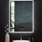 IMMERSION 30 in. x 40 in. LED Frameless Mirror with Bluetooth, Defogger and Digital Display
