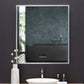 IMMERSION 36 in. x 40 in. LED Frameless Mirror with Bluetooth, Defogger  and Digital Display