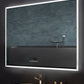 IMMERSION 48 in. x 40 in. LED Frameless Mirror with Bluetooth, Defogger  and Digital Display