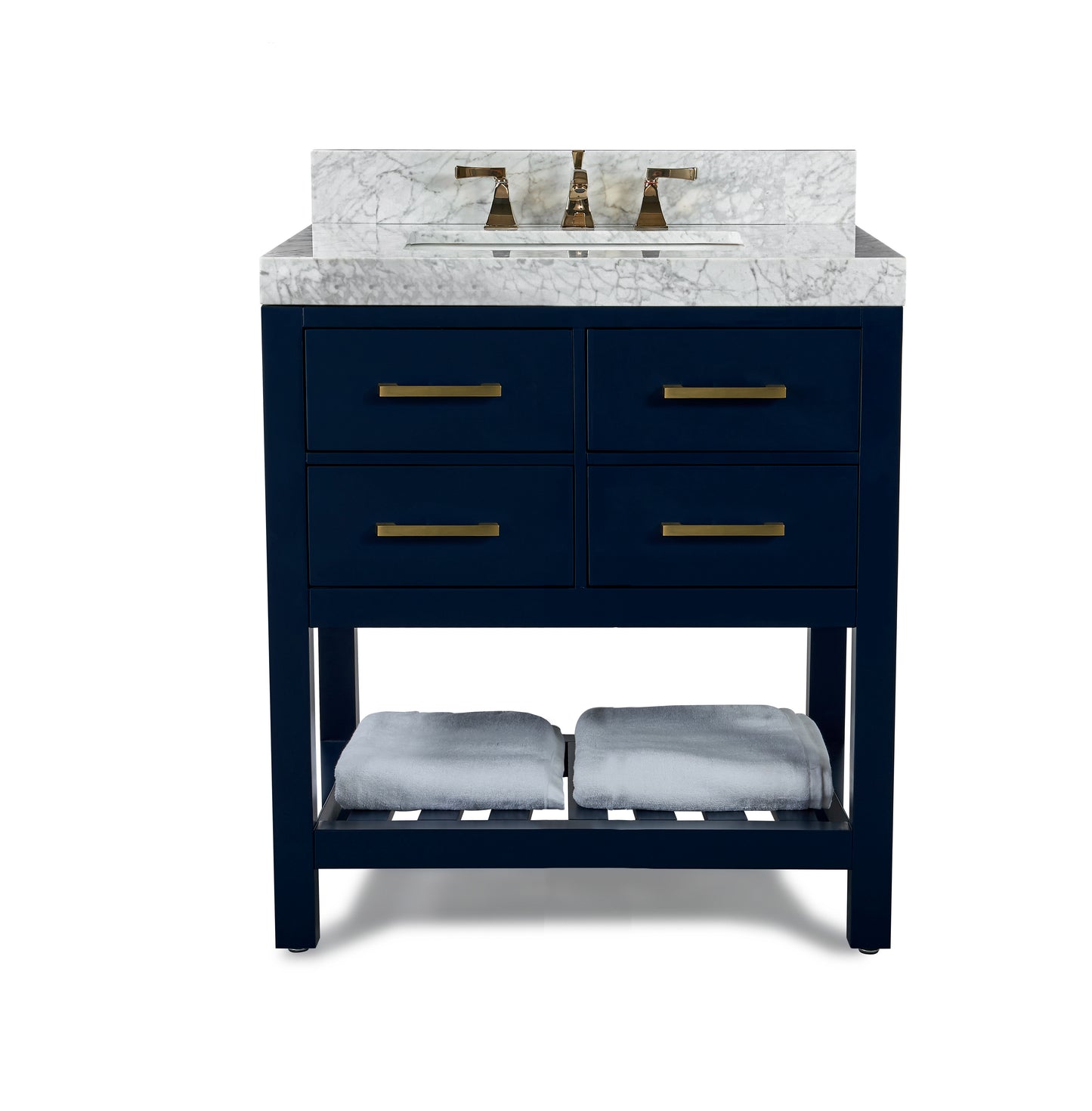 Elizabeth 36 in.Bath Vanity Set in Heritage Blue