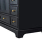 Audrey 48 in. Bath Vanity Set in Onyx Black with 28 in. Mirror