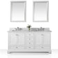 Audrey 72 in. Bath Vanity Set in White with 24 in. Mirror