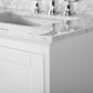 Audrey 72 in. Bath Vanity Set in White with 24 in. Mirror