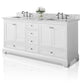 Audrey 72 in. Bath Vanity Set in White with 24 in. Mirror