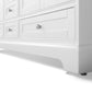 Audrey 72 in. Bath Vanity Set in White with 24 in. Mirror