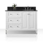 Hannah 48 in. Off Centered Right Bath Vanity Set in White