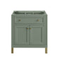 Chicago 30" Single Vanity, Smokey Celadon w/ 3 CM Eternal Marfil Top